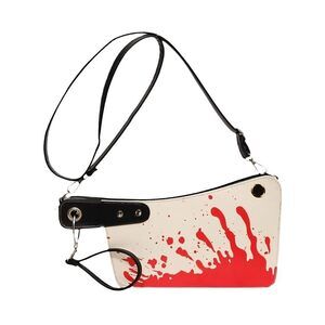7640 Chic Splatter Paint Design Clutch Bag with Detachable Crossbody Strap